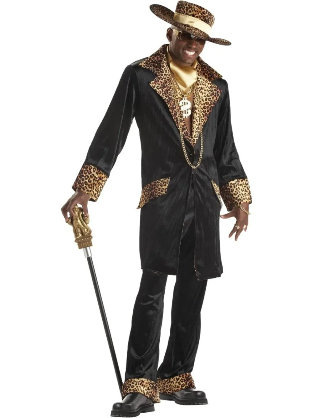 Supa Mac Daddy Pimp Costume - Stylish Retro Outfit with Hat & Accessories